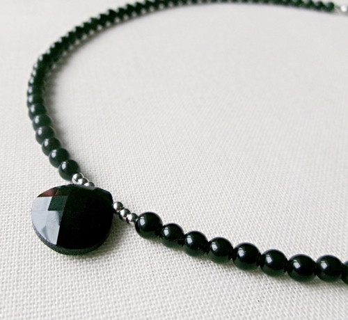 Náhrdelník obsidián — foto 2