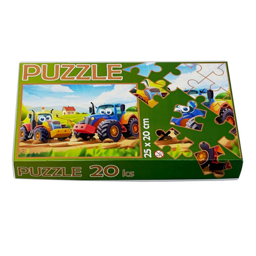 Puzzle pro děti: Traktory – 20 dílků — foto 3
