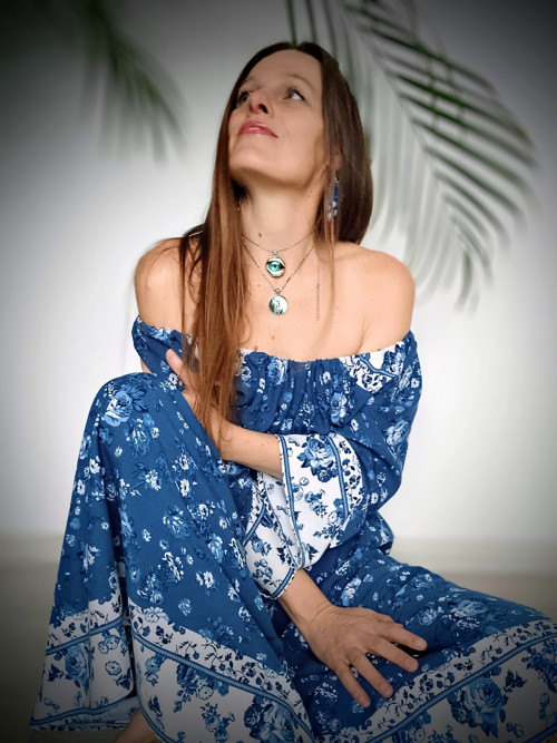 Boho Maxi Úchvatné Šaty S Bordurou — foto 4