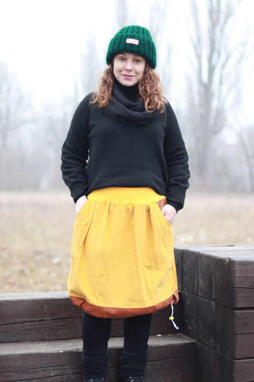 Manšestrová sukně dvoubarevná — foto 2