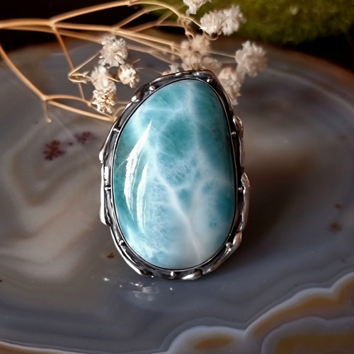 Prsten "Valčík" - Larimar, Ag 925/1000 — foto 2