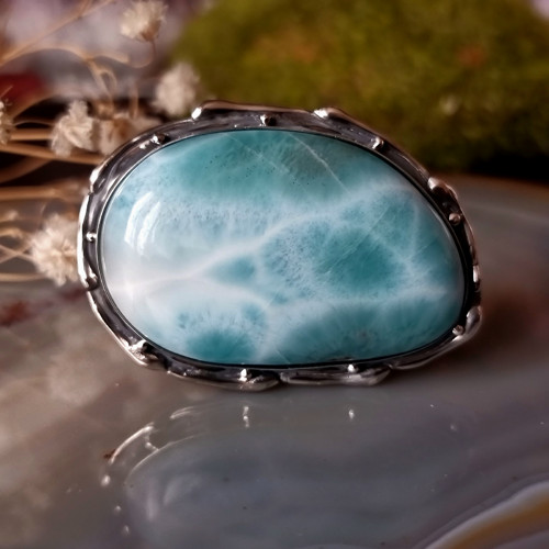 Prsten "Valčík" - Larimar, Ag 925/1000 — foto 3