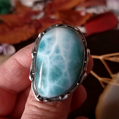 Prsten "Valčík" - Larimar, Ag 925/1000 — foto 5