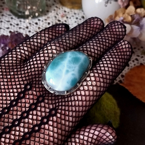 Prsten "Valčík" - Larimar, Ag 925/1000 — foto 6