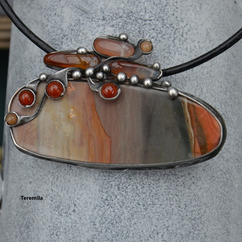 Země - jaspis polychrom, karneol — foto 5