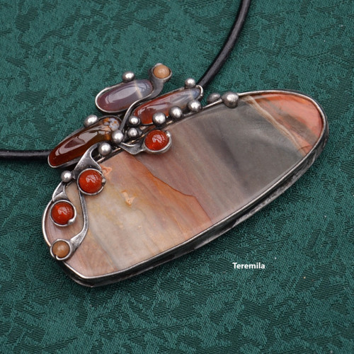 Země - jaspis polychrom, karneol — foto 6