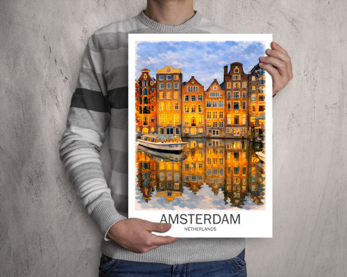 Amsterdam, Nizozemsko - Tisk, plakát — foto 5
