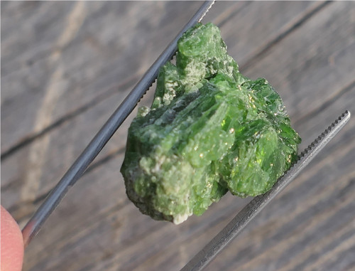 Surový chromdiopsid V2173 — foto 4