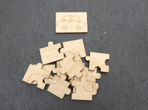 Puzzle k domalování - Auto — foto 3