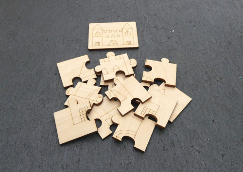 Puzzle k domalování - Hrad — foto 3