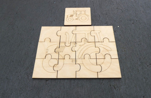 Puzzle k domalování - Traktor — foto 2