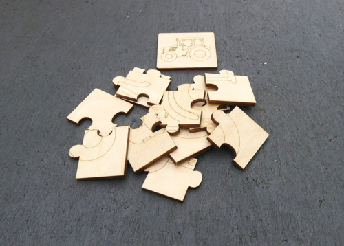 Puzzle k domalování - Traktor — foto 3