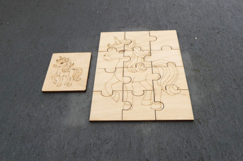 Puzzle k domalování - Jednorožec — foto 2