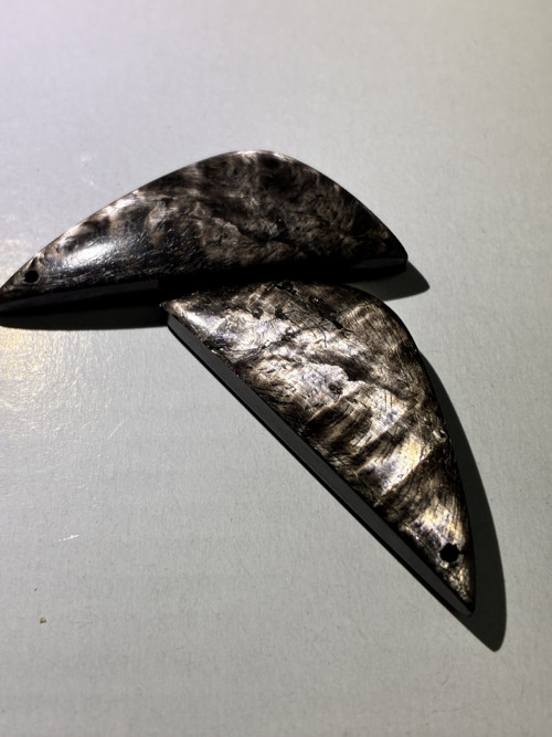Hypersten - pár přír. broušených kamenů, 71.20 Ct. — foto 2