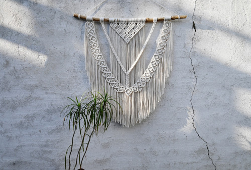 Macramé Krémové "V" Xxl — foto 4