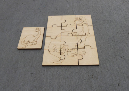 Puzzle k domalování - Dinosaurus — foto 2