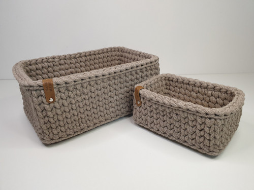 Set obdélníkových úložných košíků (2 ks) — foto 3