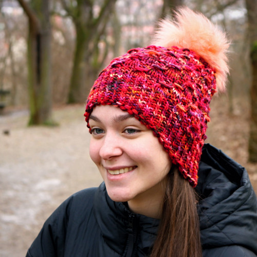 Čapule 100% merino se sw "Hot red" — foto 4