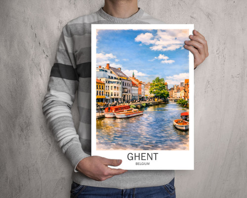 Gent, Belgie - Tisk, plakát — foto 5