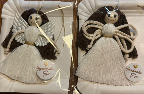 Macrame anděl bílý — foto 2
