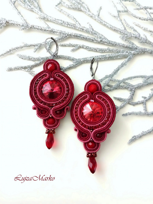 Arianna soutache / sutaš náušnice — foto 6