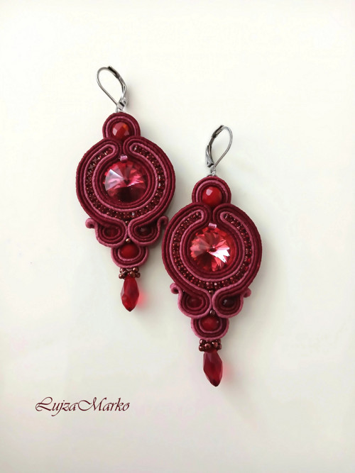 Arianna soutache / sutaš náušnice — foto 3