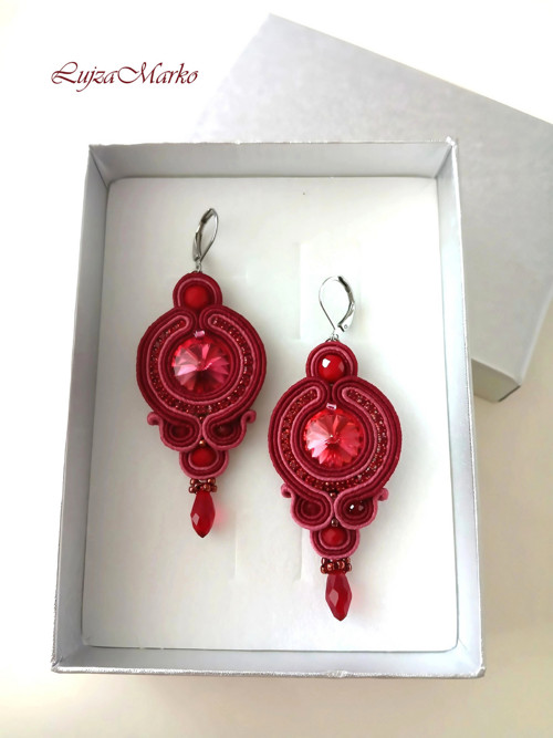 Arianna soutache / sutaš náušnice — foto 5