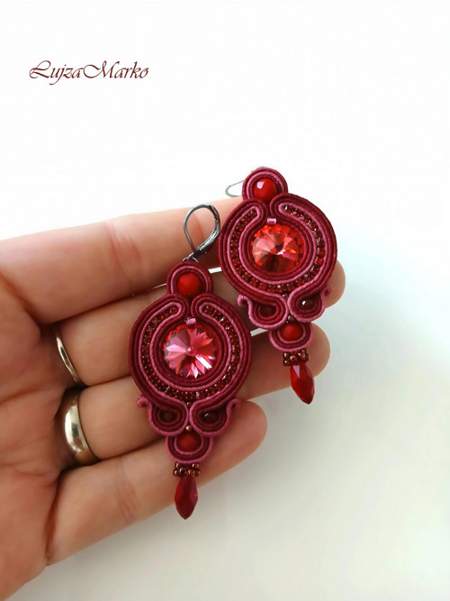 Arianna soutache / sutaš náušnice — foto 4