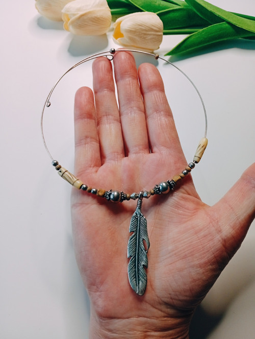 Zajímavý retro náhrdelník, boho style — foto 5
