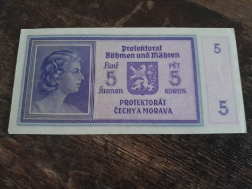 5 korun 1940 protektorát — foto 4