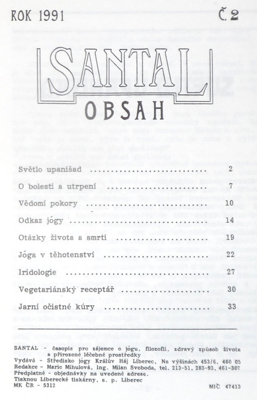 Časopis SANTAL, č. 2 • 1991 — foto 3