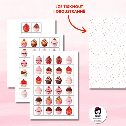 Domino Cupcaky - Valentýn | valentýnský | Srdce — foto 2