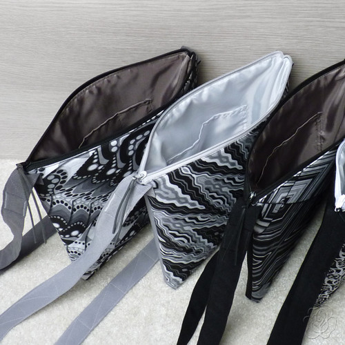 Černobílá crossbody kabelka - Ingrid — foto 4