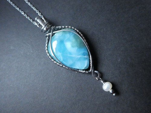 Náhrdelník Larimar — foto 3