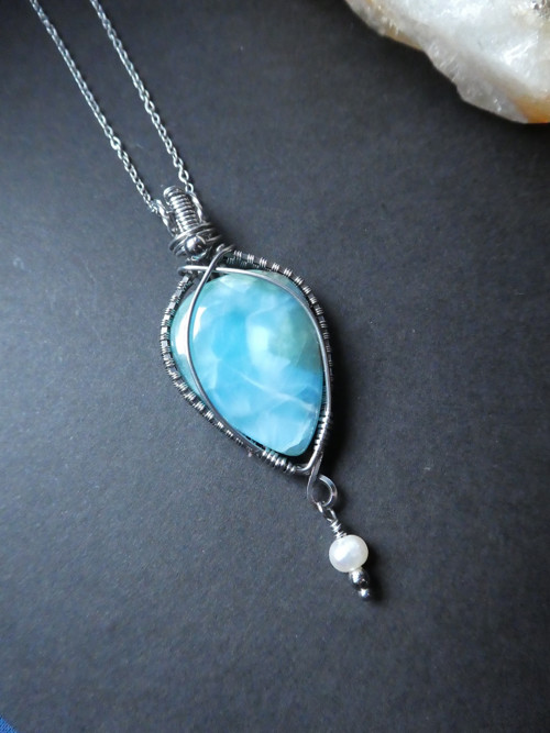 Náhrdelník Larimar — foto 2