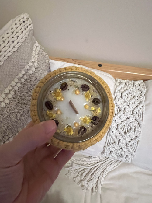 Sójová svíčka Boho Mustard — foto 2