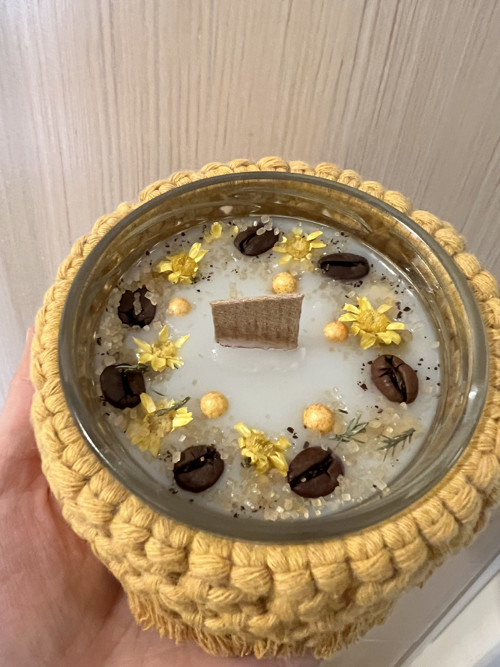 Sójová svíčka Boho Mustard — foto 5