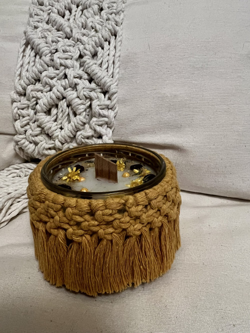 Sójová svíčka Boho Mustard — foto 3