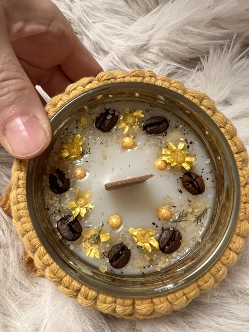 Sójová svíčka Boho Mustard — foto 4