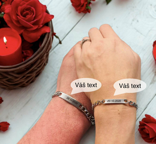 Valentýnský set náramků — foto 2