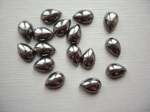 Kabošon - hematit 9 mm, 1 ks — foto 2