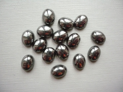 Kabošon - hematit 9 mm, 1 ks — foto 2