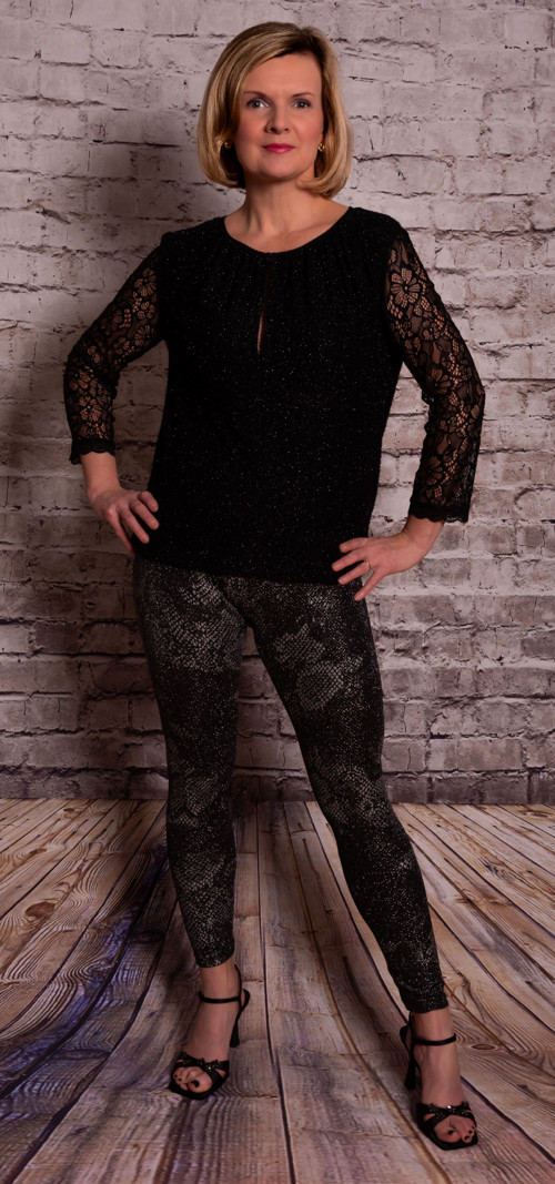 Halenka - Black lace - Vel. 38/40 — foto 4