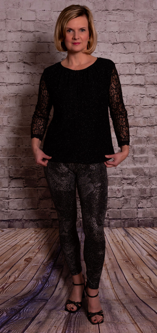 Halenka - Black lace - Vel. 38/40 — foto 6