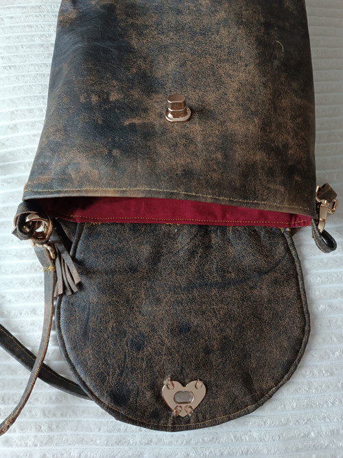 Kabelka crossbody kožená — foto 4
