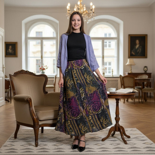 Úpletová dlouhá sukně "Sami” — foto 2