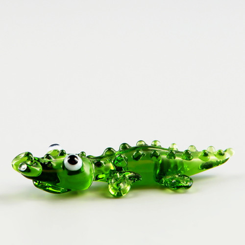 Krokodýl - skleněná miniatura — foto 2