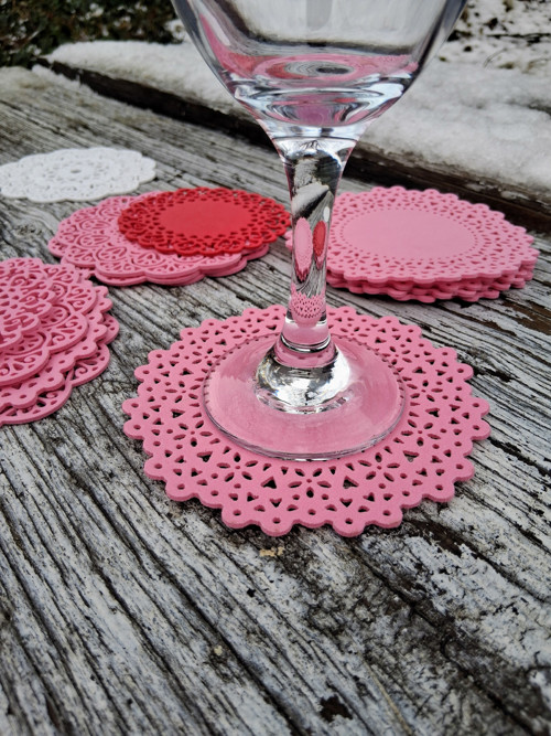 Prostírání / rozetky růžové pro tebe — foto 2