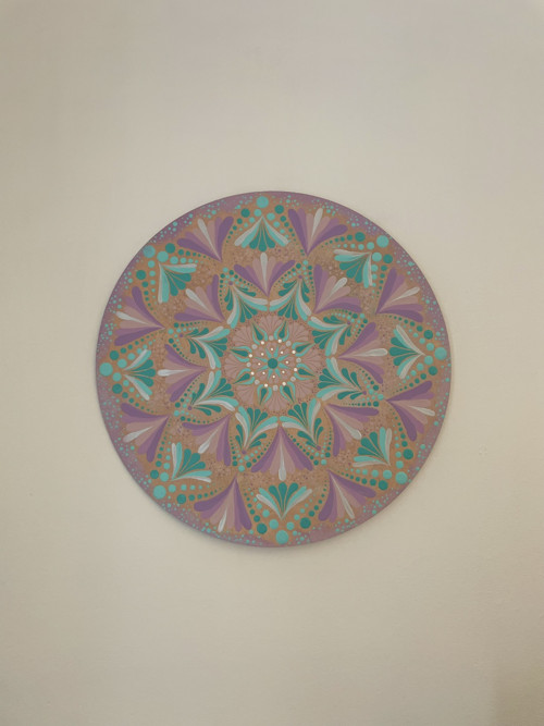 Mandala Campanula - ručně malovaná, 45 cm — foto 6