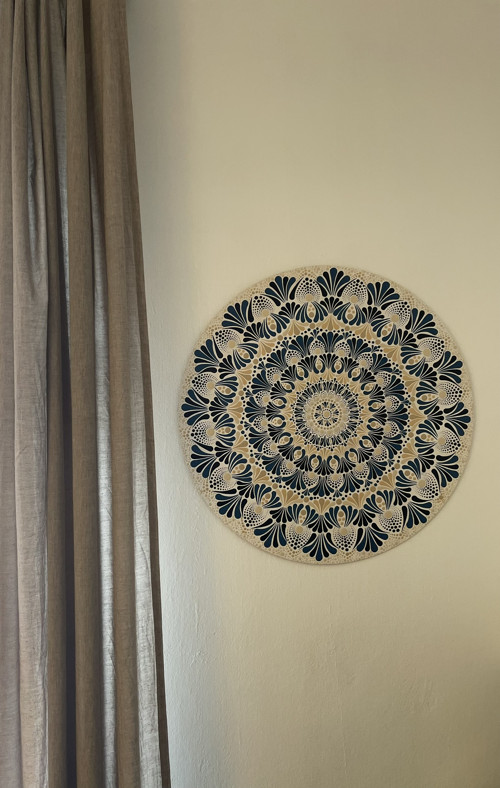 Mandala Písek a Oceán, průměr 60 cm — foto 4